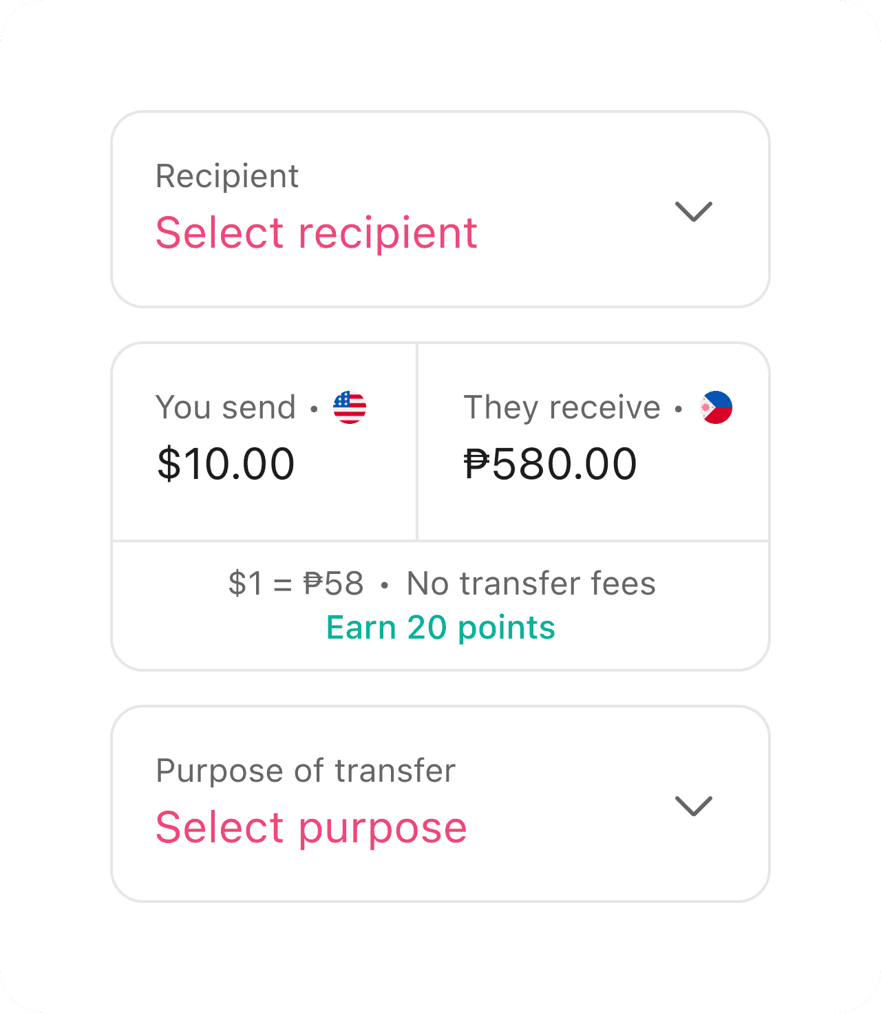 Send money home with Pomelo Points